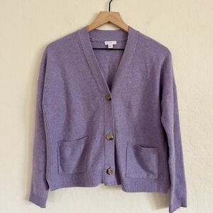 J. Jill Purple Cardigan Sweater